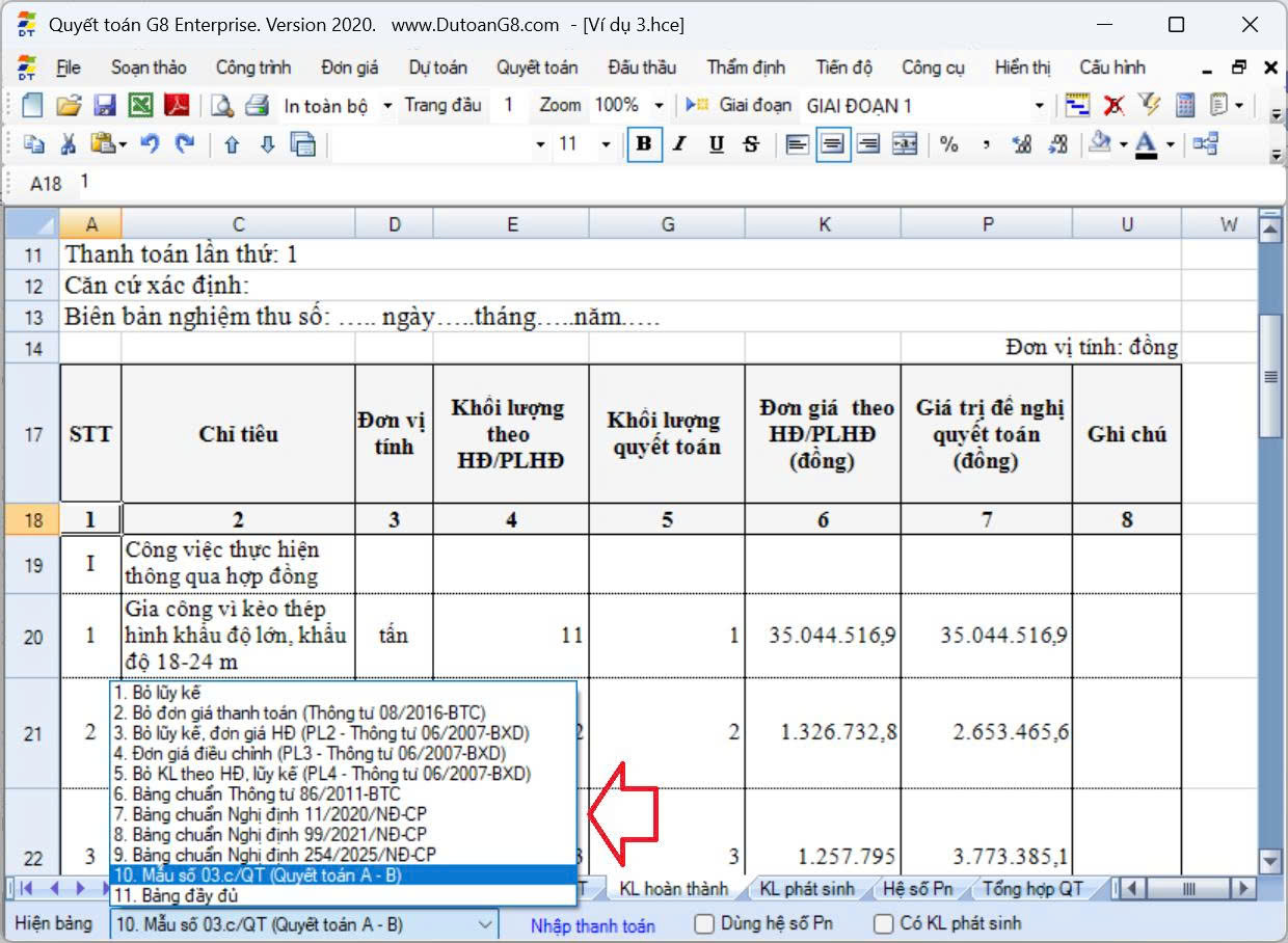 Hướng Dẫn Làm Phụ Lục 03a Nghị định 99, 254 Trên G8